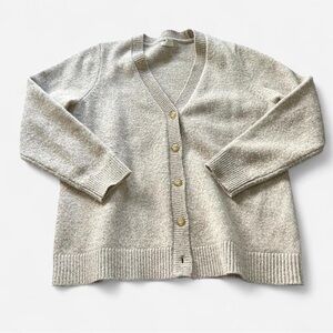 L.L. Bean Women's Light Gray Cardigan Sweater